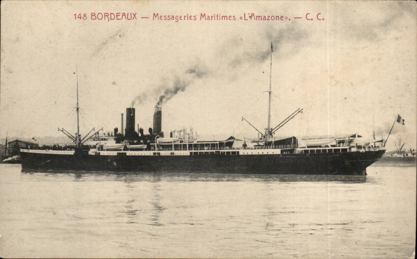 Bordeaux — Messageries Maritimes «L'Amazone» — C. C.
