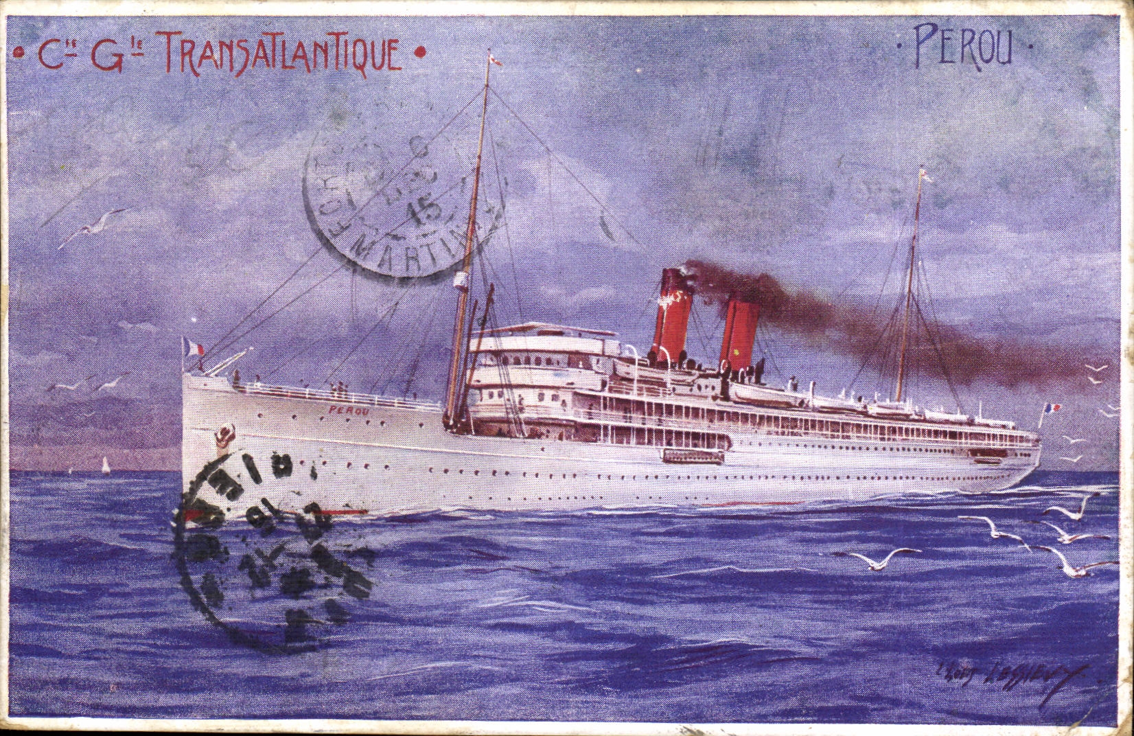 CPA Compagnie Transatlantique Perou