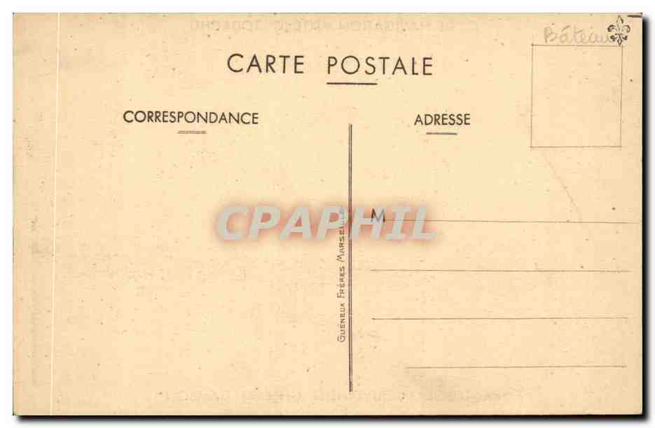 Paquebot "Gouverneur Général Cambon" — Cie de Navigation Mixte (Cie Touache) — Guénélia Frères, Marseille — Reverso