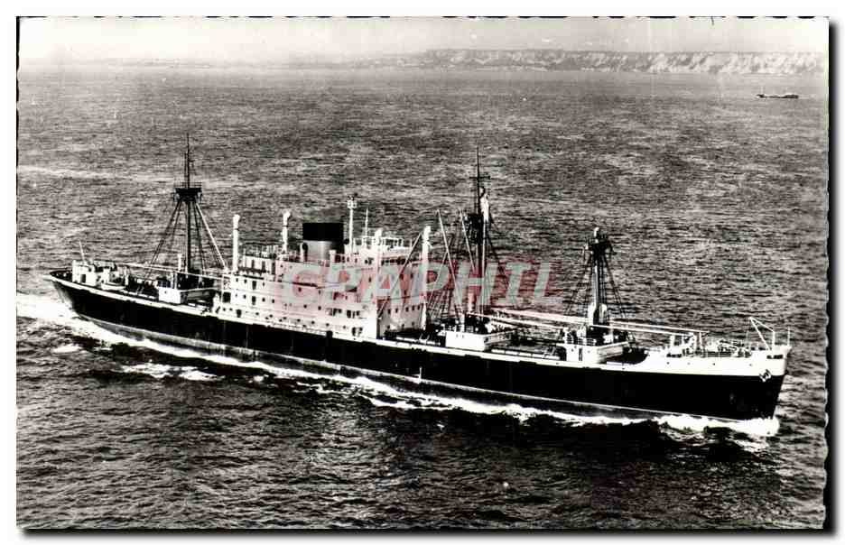 CPA Compagnie Generale Transatlantique Le Moyne D'Iberville Cavelier de la SAlle Cargos de long cours
