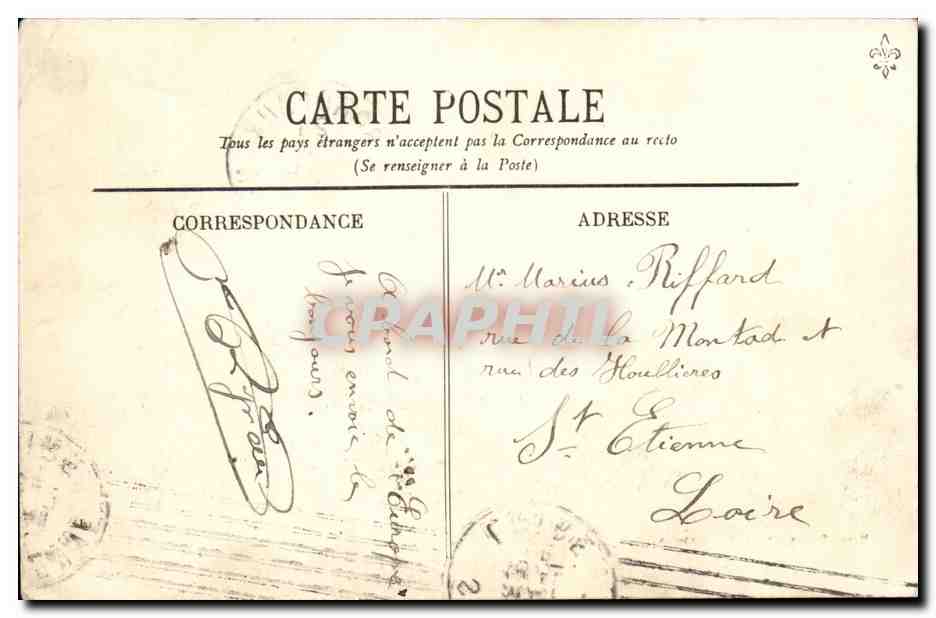 Buque "Europe" de la Compagnie des Chargeurs Réunis — Burdeos, 24 de mayo de 1911 — Marcel Delboy, fototipia, Burdeos — Reverso