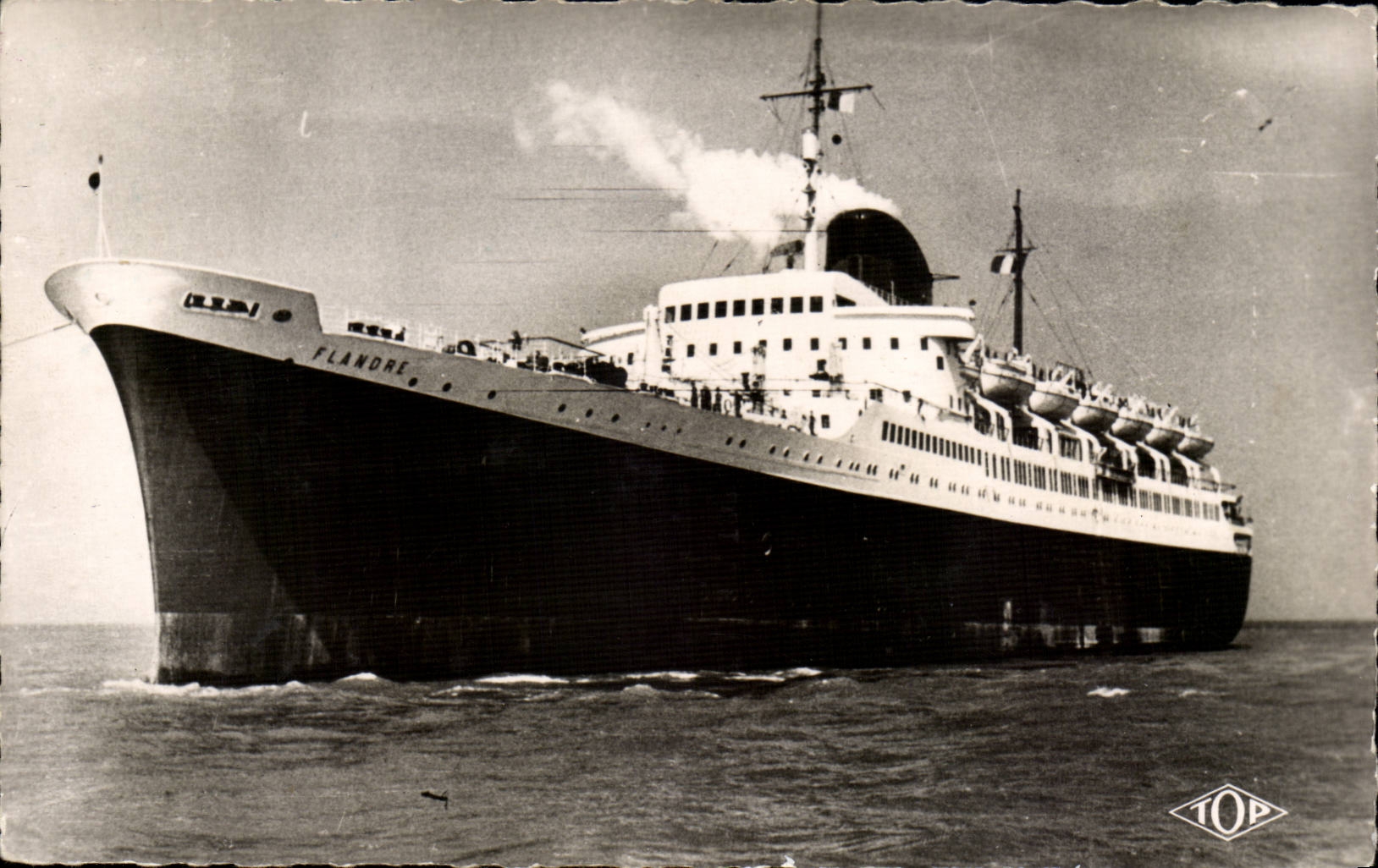Il transatlantico Flandre — Dunkerque — Edizione J. TOP