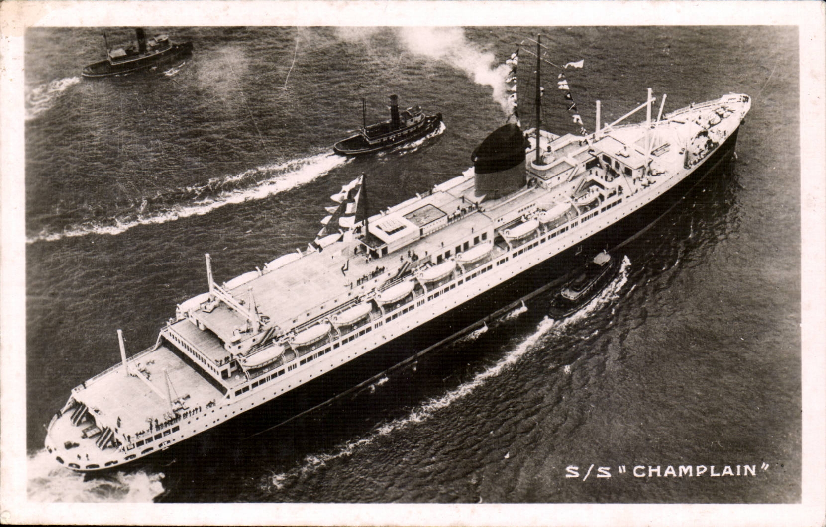 S/S Champlain — Cie Générale Transatlantique - French Line — Strasburgo
