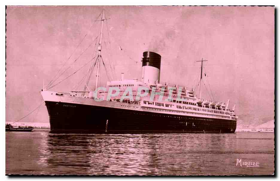 CPA Paquebot Pasteur Cie sud atlantique