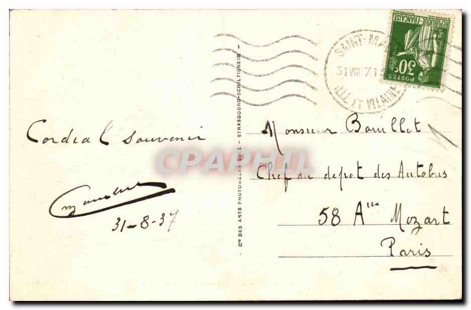 St-Malo - Terre-Neuvas - Retour des Bancs — 167 — Verso