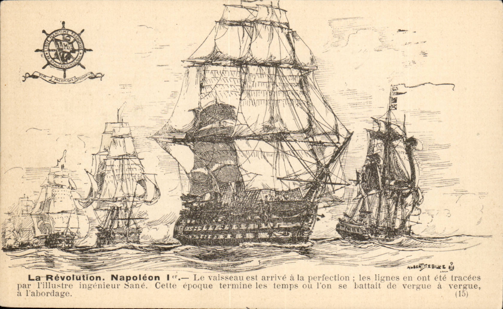 CPA Bateau Revolution Napoleon 1er Vaisseau de ligne