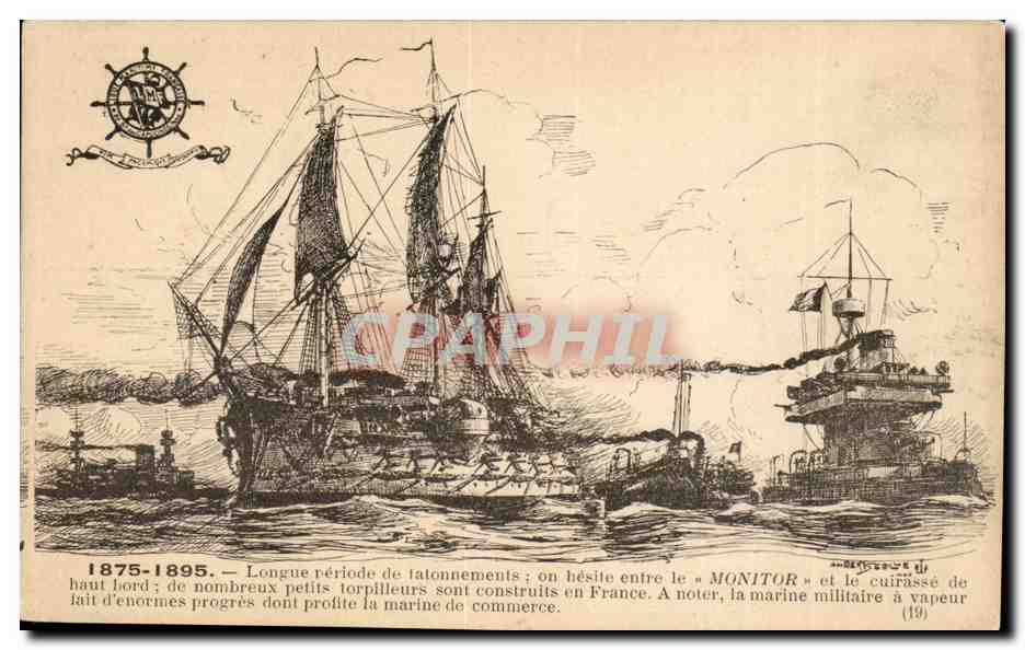Navires de commerce et de guerre — 1875-1895 — Éditeur : (19)