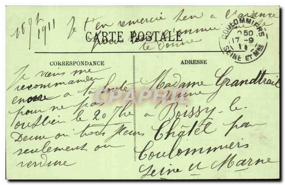Le Havre — Velero en el Puerto — LL. — Reverso