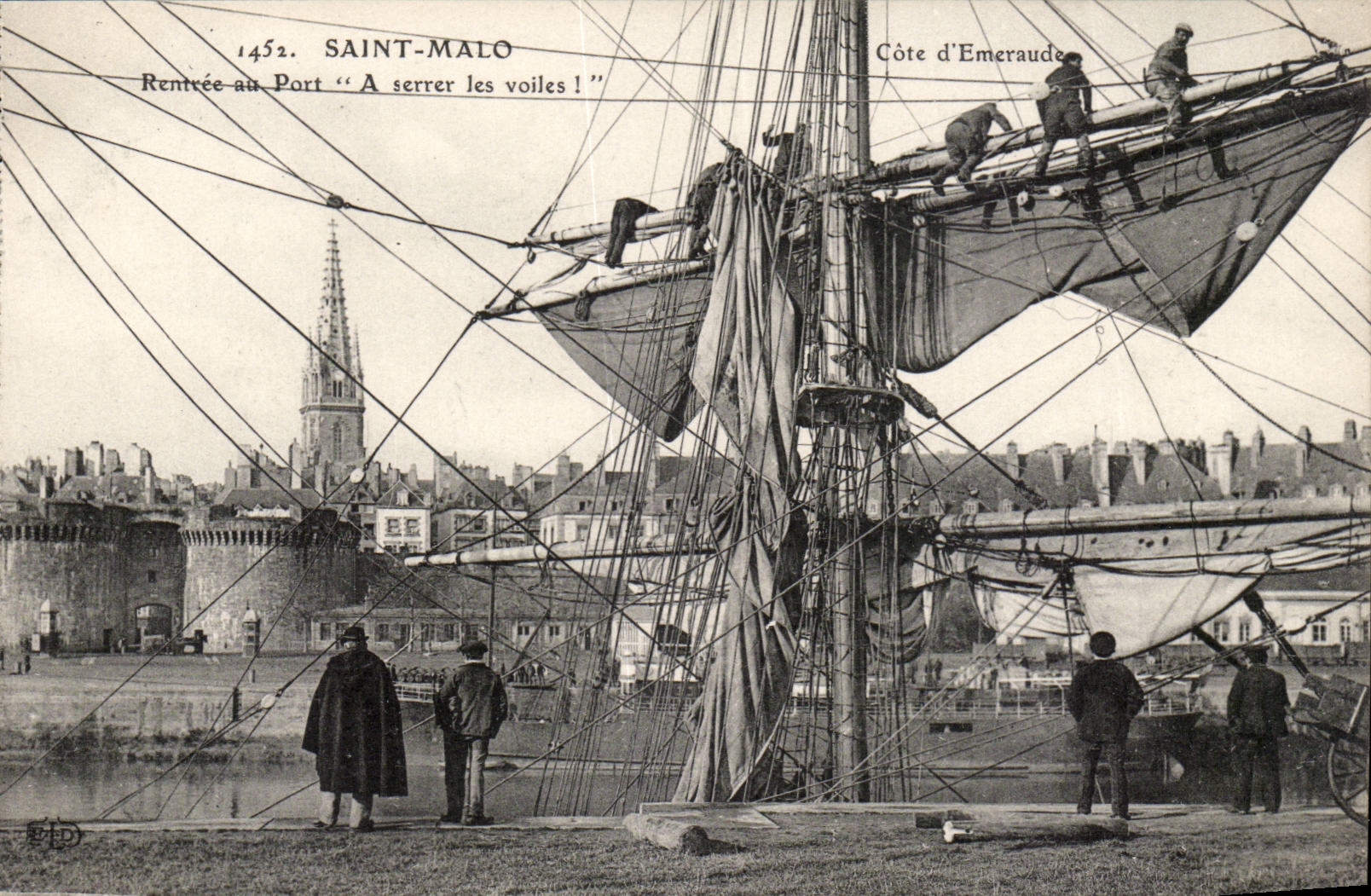 Saint-Malo — Ritorno al Porto "Tirare le vele!" — Editore E.D. n°1452