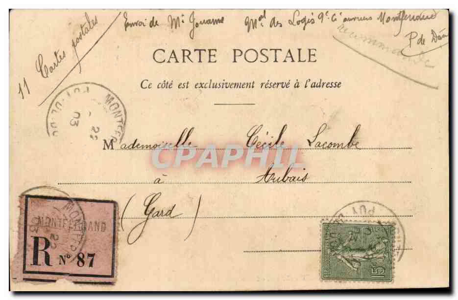 CETTE - Buque petrolero — Galeries Cattoross — J. Mathien-Dauphin — Reverso