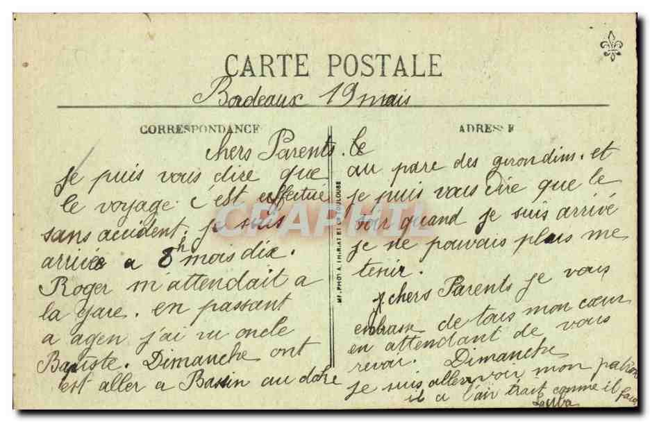 Bordeaux — Los Moruteros en la bahía — BR - 2427 — Reverso