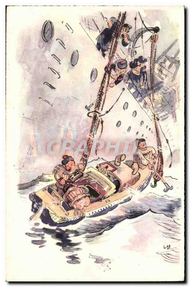 Manœuvriers à bord d'un navire — illustration — éditeur MOULLET-MARSEILLE