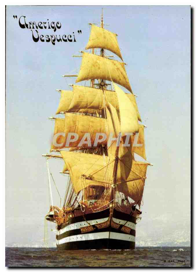 Le voilier "Amerigo Vespucci" — École de la Marine Italienne — Éditions Marius BAR