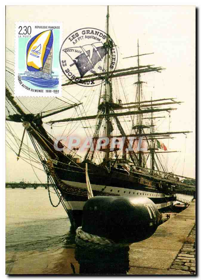 CArte Maximum La Poste 1990 Voilier 