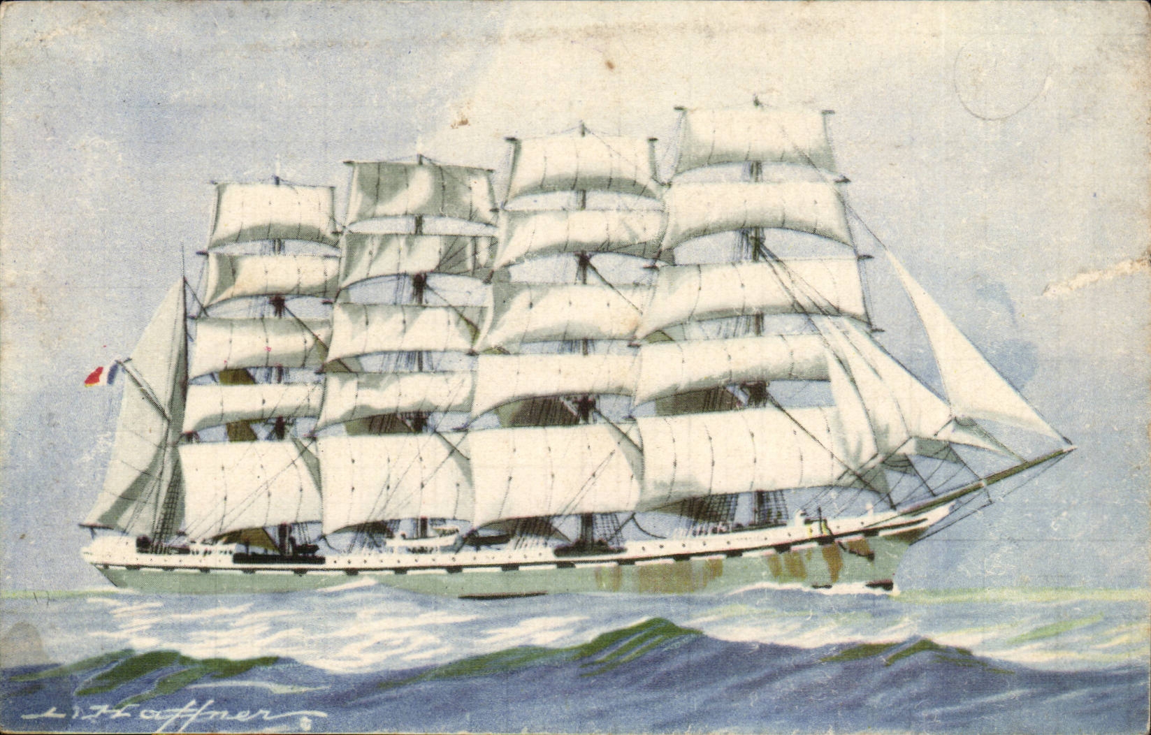 CPA Cinq mats la France Haffner