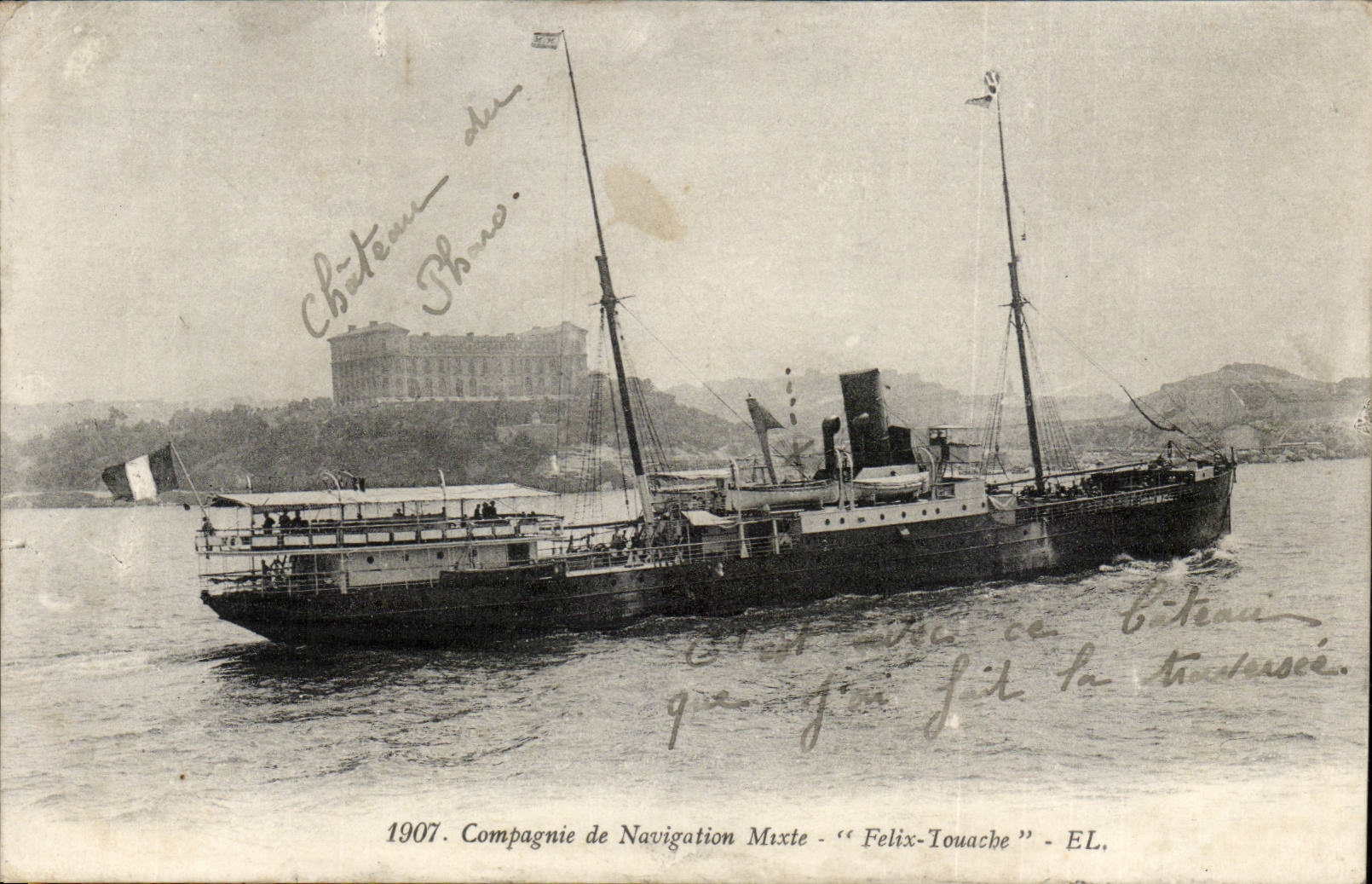 CPA Bateau Compagnie de Navigation mixte Felix Touache