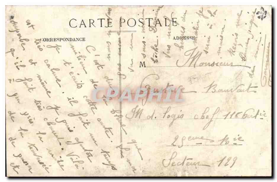 CPA Bateau Compagnie de Navigation mixte Felix Touache — Back