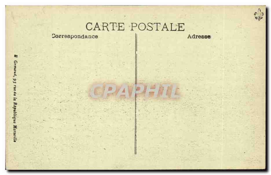 Le paquebot MEDIE II — Compagnie Paquet par grosse Mer — éditeur non visible — Verso