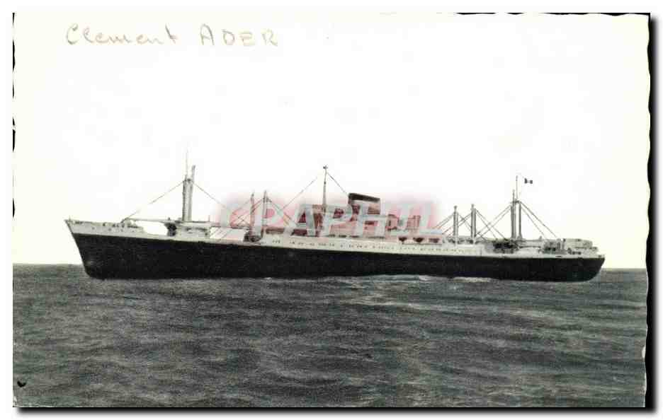 CPA Bateau Clement Ader Compagnie des Chargeurs reunis Paquebot