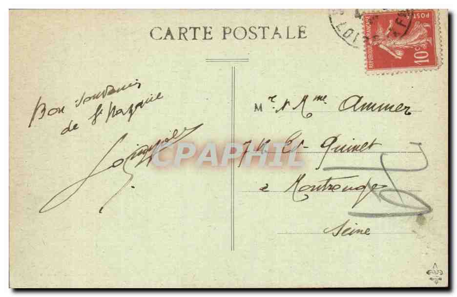 Saint-Nazaire (L.-I.) — Il « Rochambeau » — Collezione Poulain — Verso