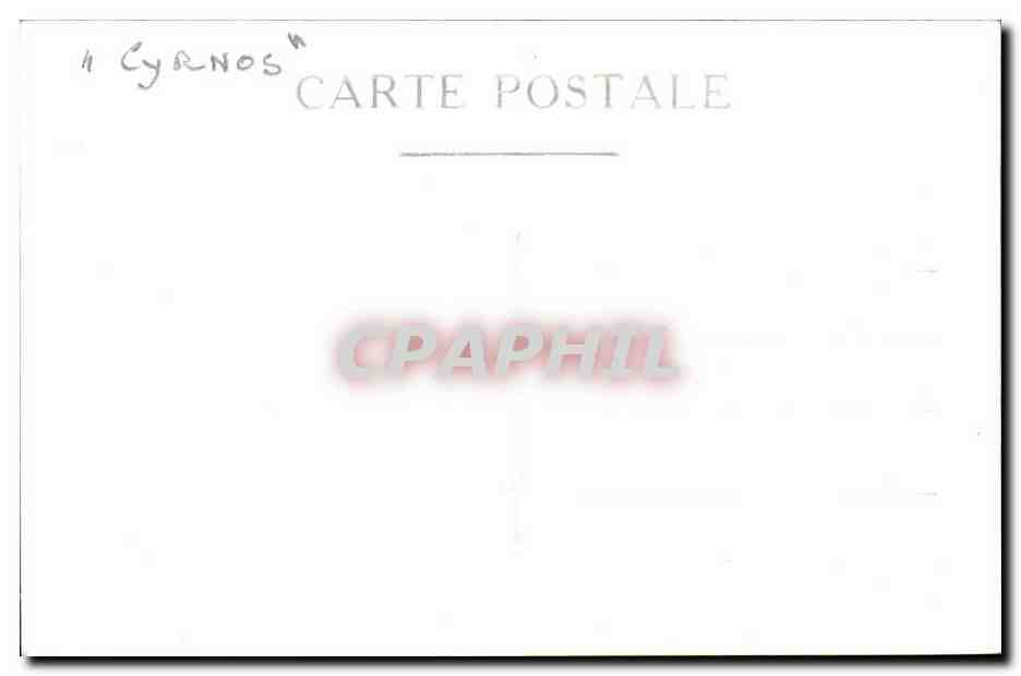 CPA Bateau Paquebot Le Cyrnos — Verso