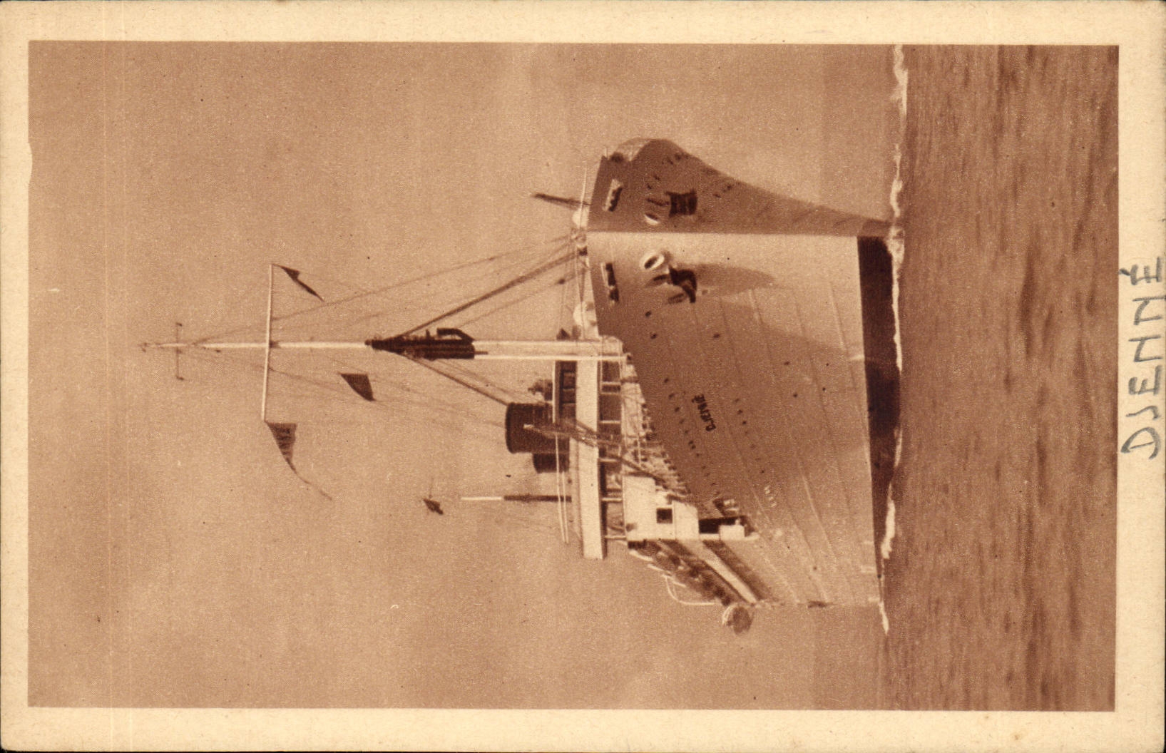 CPA Bateau Paquebot Djenne Compagnie de Navigation Paquet Marseille