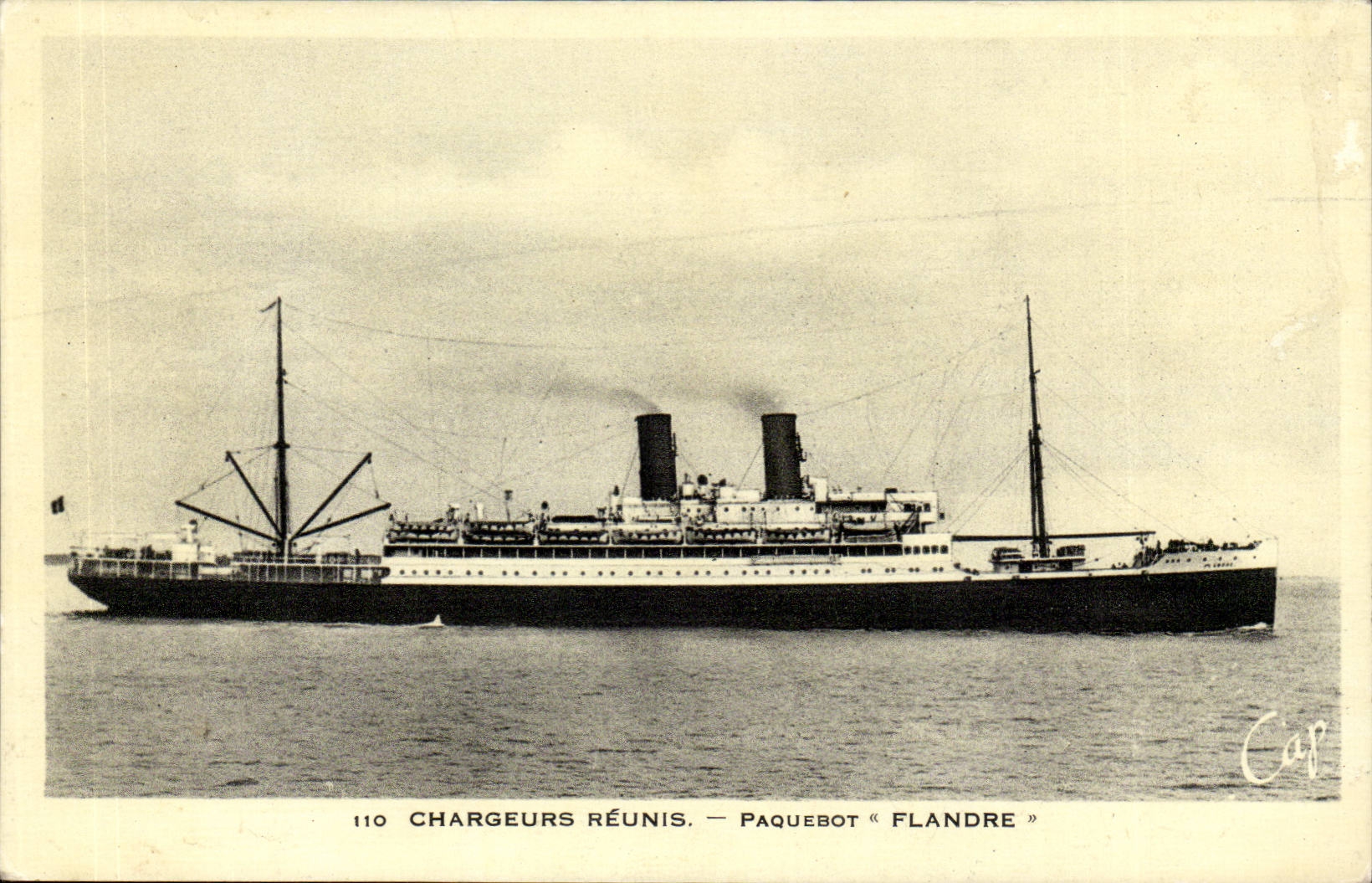 Paquebot « Flandre » — Chargeurs Réunis — éditeur Cap