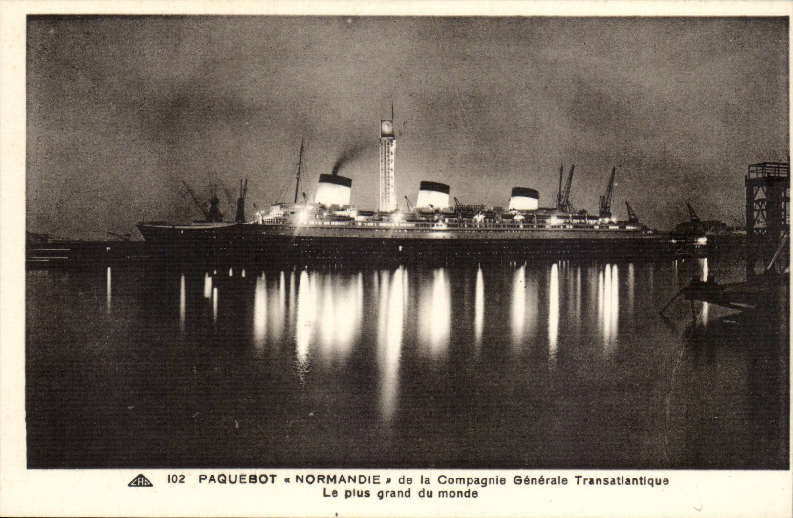 Paquebot « Normandie » — Le plus grand du monde — ZAR 102