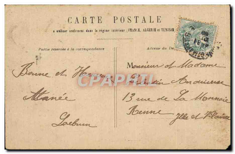 Paris CPA Rue de Rivoli — Rückseite