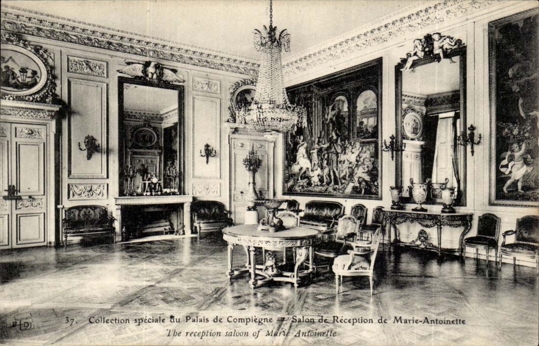 Salon de Réception du Palais de Compiègne — Collection spéciale — Éditeur L. F. D. n°37