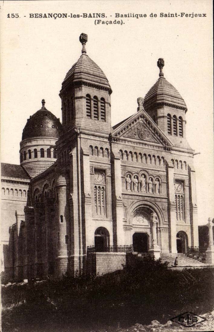 Besançon-les-Bains - Basilique de Saint-Ferjeux (Façade).