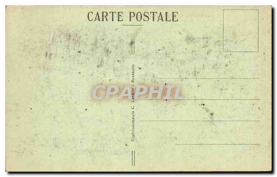 Besançon-les-Bains — L'Archevêché — Éditeur C. Lardiet, n° 214 — Verso