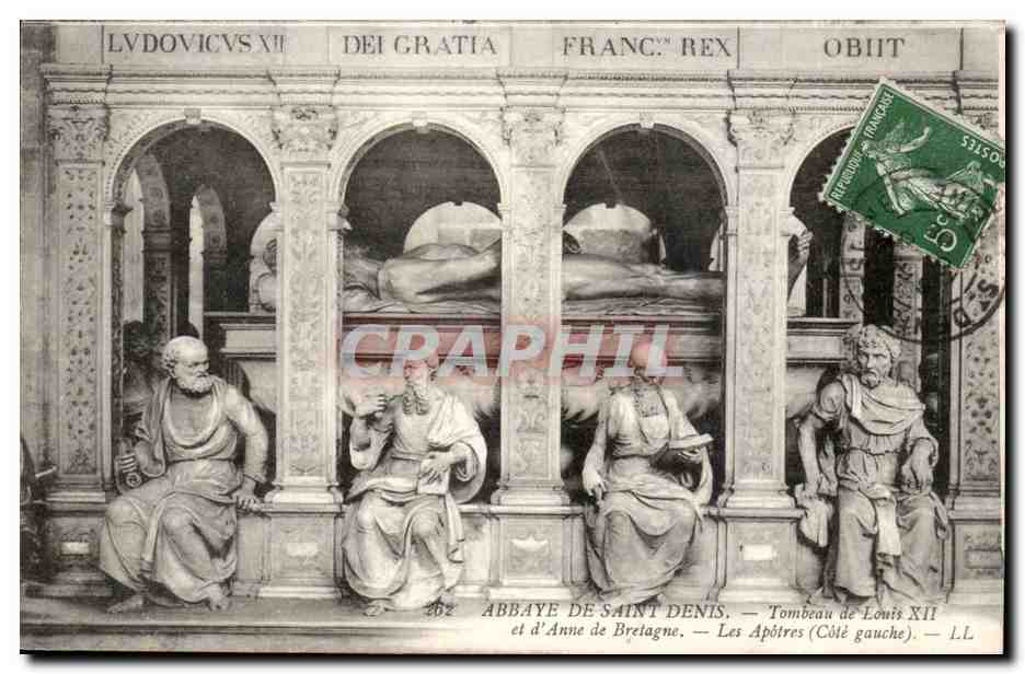 Abtei Saint-Denis — Grabmal von Ludwig XII. und Anne von Bretagne — Die Apostel (Linker Seitenbereich)