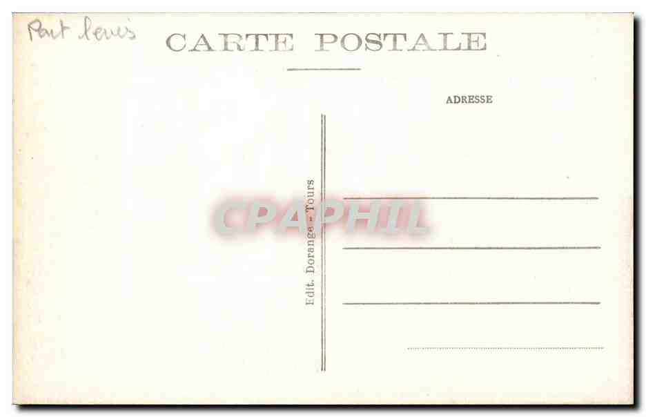 Chenonceaux - Le Chateau La Tour des Marques et le Pont Levis - CPA  — Rückseite