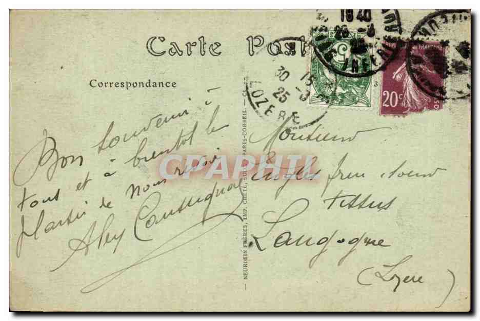 Rouen - Le Pont de Pierre et la Cathedrale - CPA  — Rückseite
