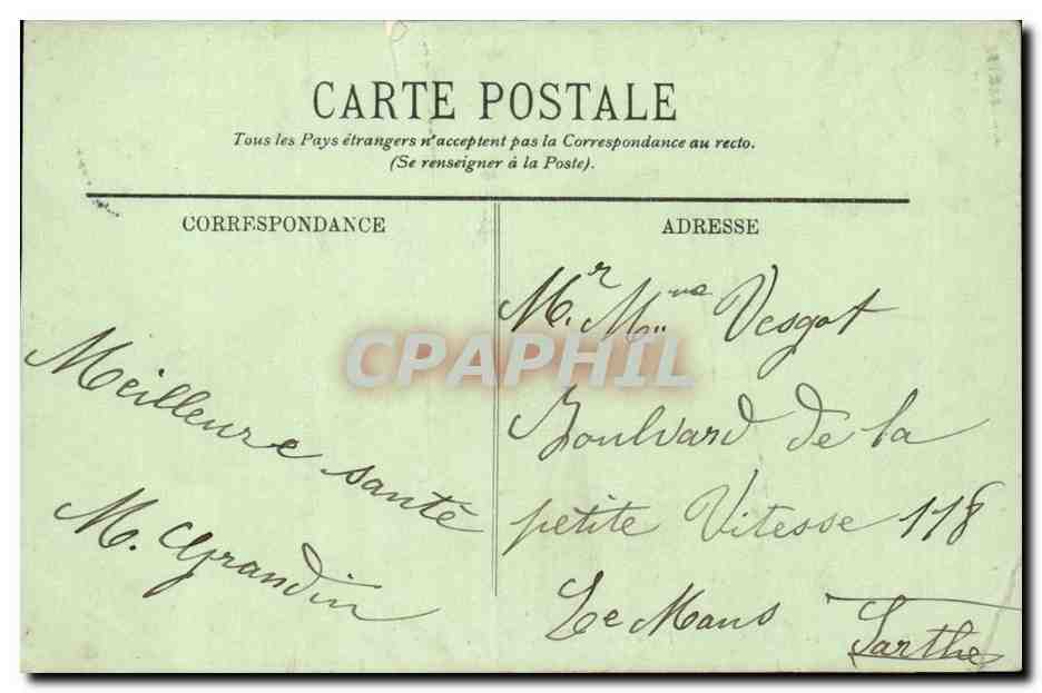 sainte Adresse Villas de Godelles - CPA  — Rückseite