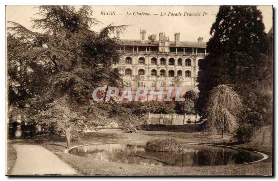 Blois - Le Chateau - la facade Francois Ier - CPA 