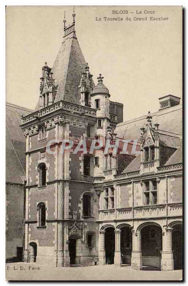 Blois - La Cour - La Tourelle du Grand Escalier - CPA 