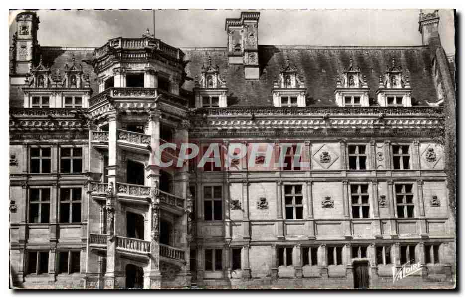 CPA Blois Le chateau Escalier Francois 1er