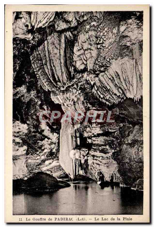 Le Gouffre de Padirac (Lot) — Le Lac de la Pluie — Phototypie-Hélio M. Francois, Limoges