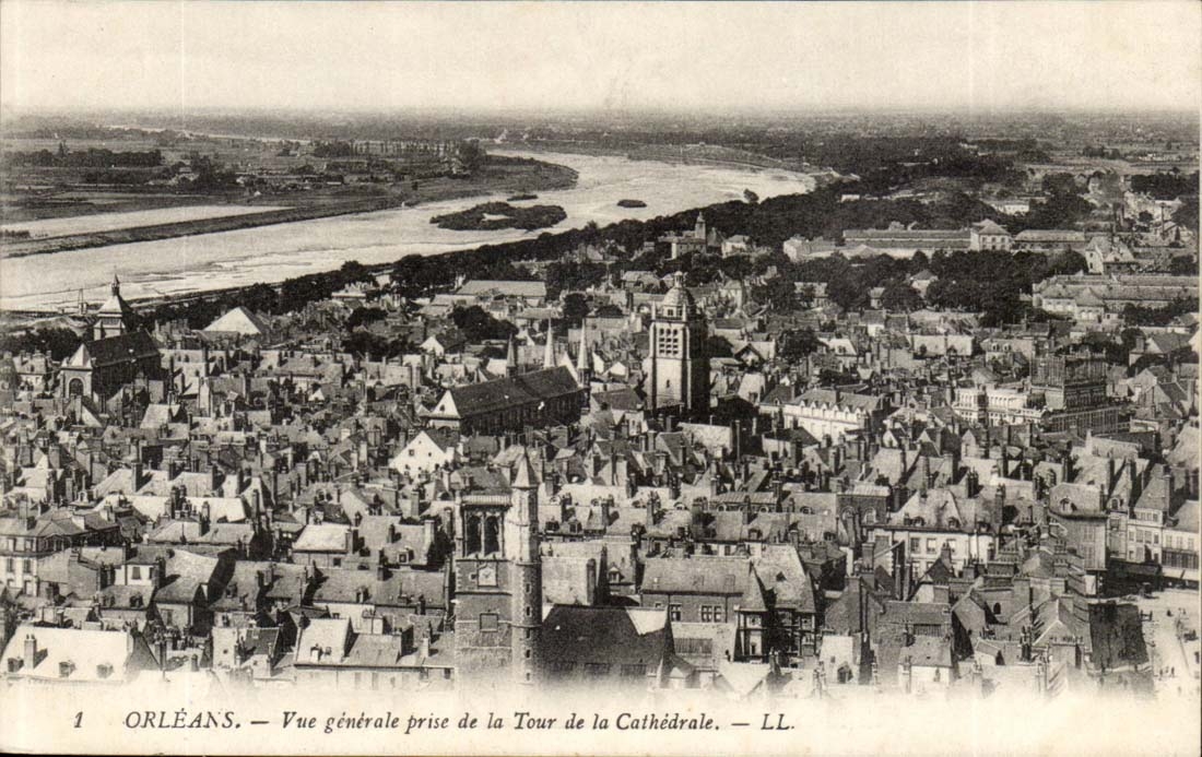 Orleans - Vue Generale prise de la Tour de la Cathedrale - CPA 
