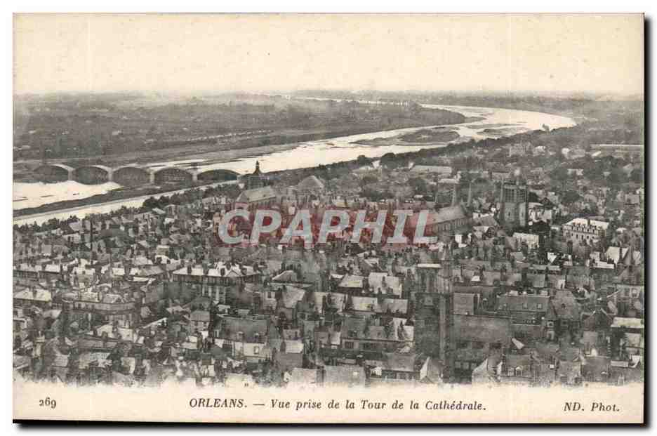 Orleans - Vue Generale prise de la Tour de la Cathedrale - CPA 