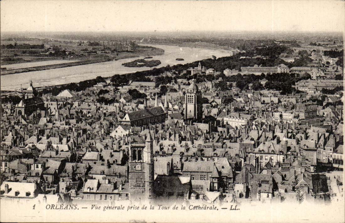 Orleans - Vue Generale prise de la Tour de la Cathedrale - CPA 