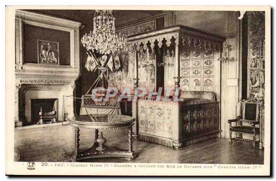 Pau - Château Henri IV - Chambre à coucher des Rois de Navarre dite 'Chambre Henri IV'