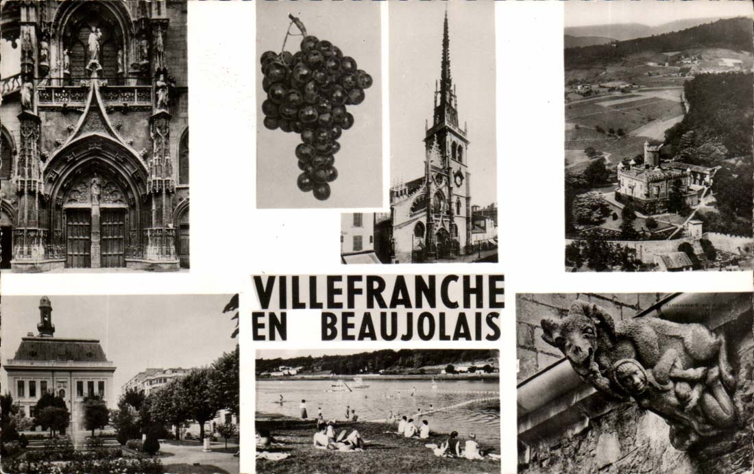 Villefranche-en-Beaujolais — Quelques vues du Beaujolais (Rhône) — Éditions Cellard, Lyon