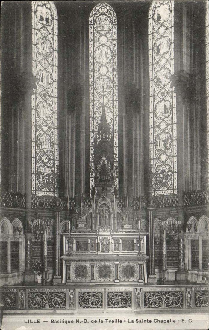 Lille - la Basilique de Notre dame de la Treille - La Sainte Chapelle - CPA 