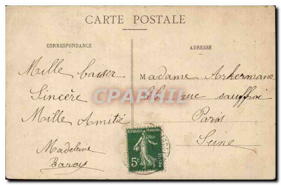 Rouen - Vieille Maison du XV siecle - rue Saint Romain - CPA  — Rückseite