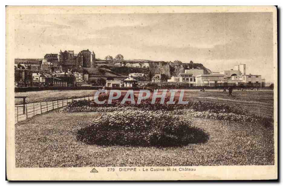 Dieppe - Le Casino et le Chateau - CPA 