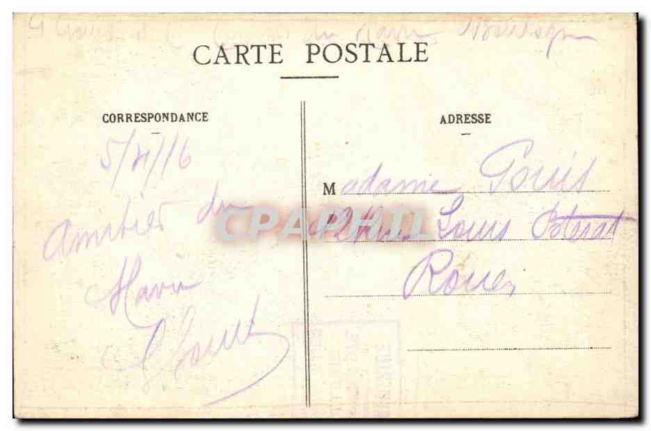 Nice Havrais - L'Hotellerie - CPA  — Rückseite