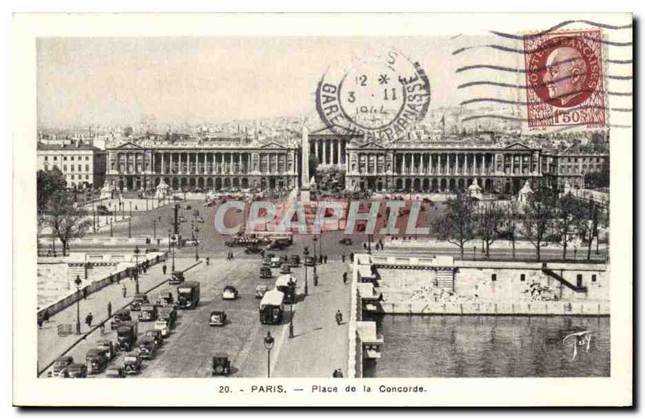 Paris - 8 - Place de la Concorde - CPA 